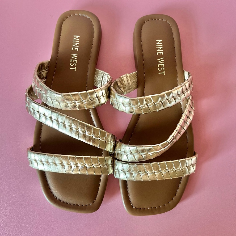 Nine West Quinlea Sandals in Gold